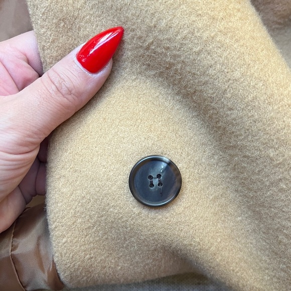 Vintage Wool Caramel Colored Coat , Circa 1990s - Picture 7 of 17